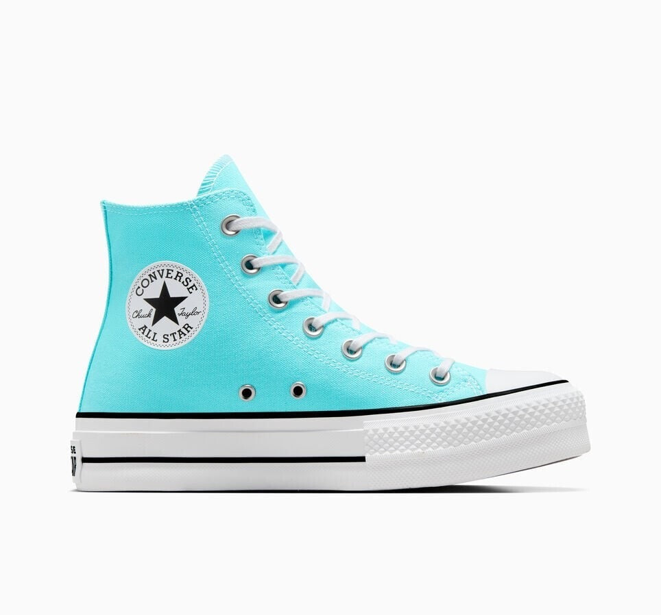 Converse CT All Star Hi Cut Platform Triple Cyan