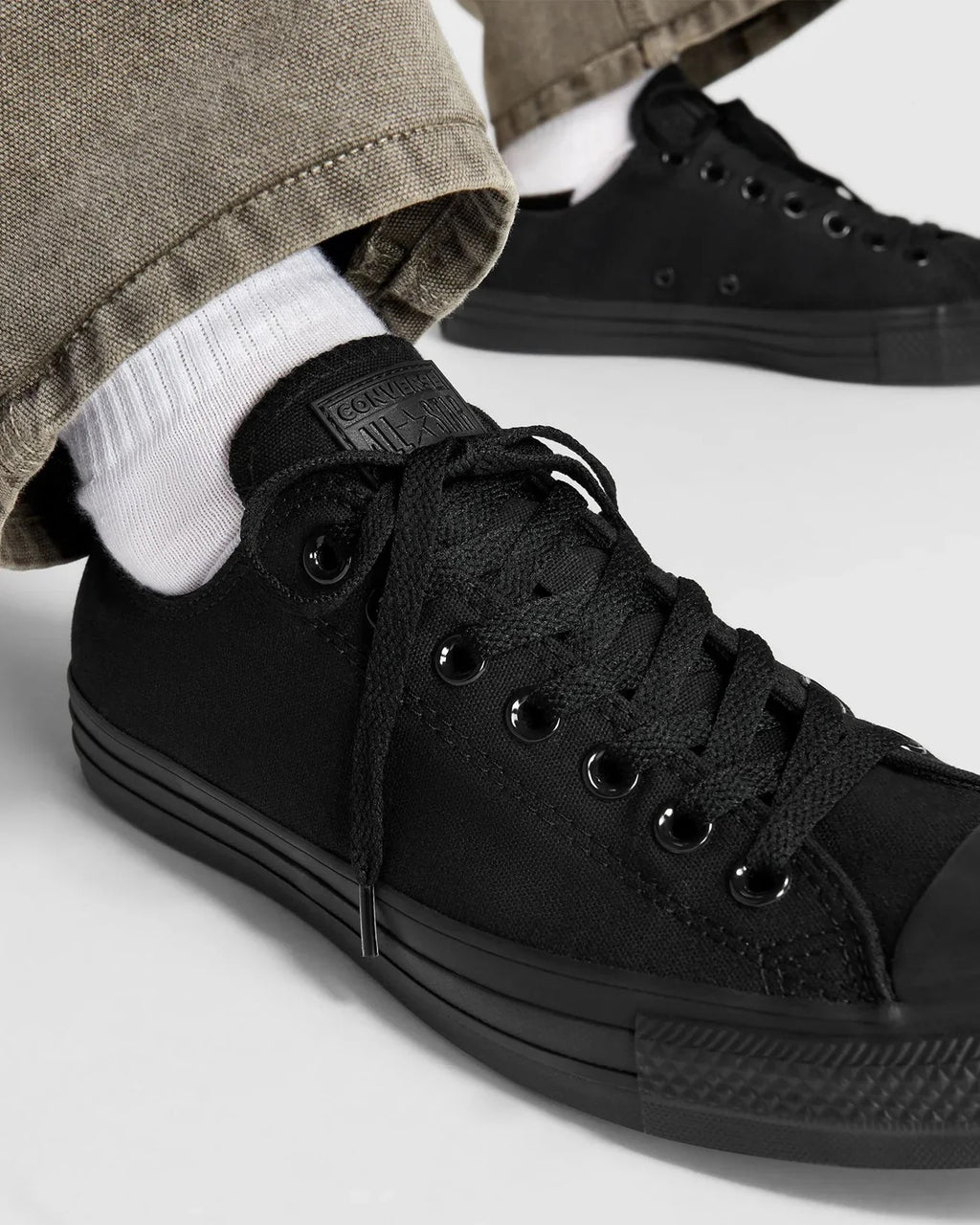 Converse All Star Low Cut Black Mono Men's 13