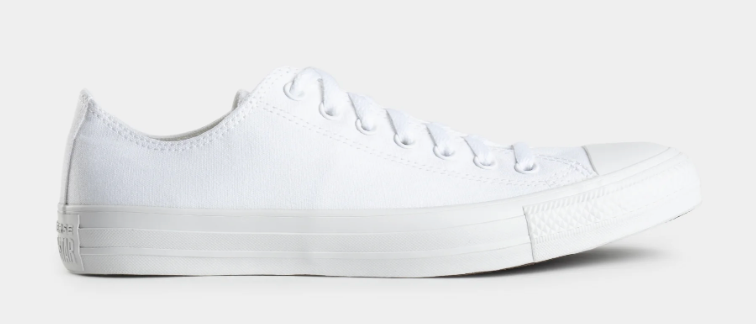 Converse All Star Low Cut White Mono Men's 13
